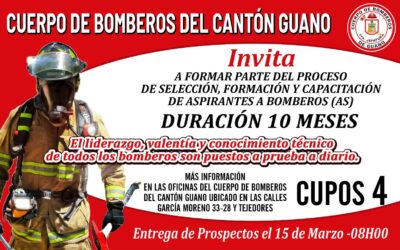 Convocatoria para el proceso de formación de aspirantes a bomberos de línea 2024
